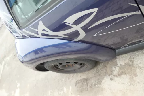 VW New Beetle 9C Kotflügel hinten rechts blau lila LG5T 1C0821302H (168410)