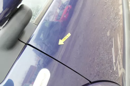 VW New Beetle 1C 9C Tür vorne links Fahrertür blau lila LG5T - OHNE Anbauteile (168413)