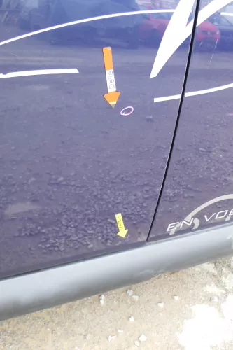 VW New Beetle 1C 9C Tür vorne links Fahrertür blau lila LG5T - OHNE Anbauteile (168413)