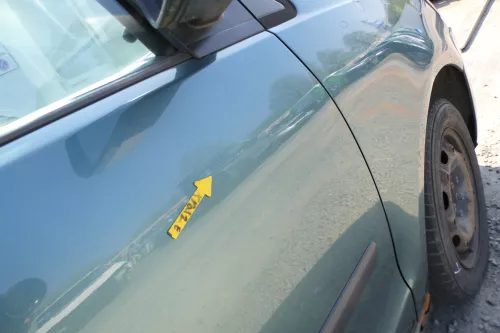 Polo 9N 9N3 Tür vorne rechts Beifahrertür 2/3-Türer grün LA6L ohneAnbauteile (168499)