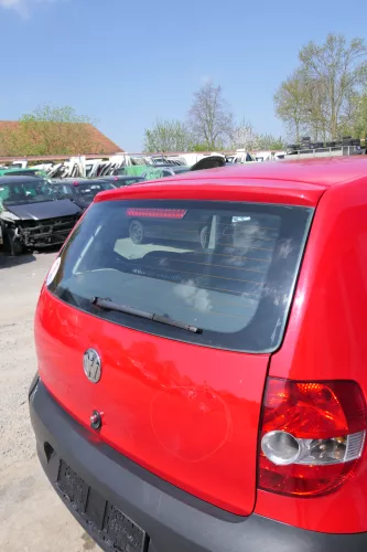 VW Fox 5Z Heckklappe Kofferraumklappe Klappe hinten + Scheibe rot LY3D - DELLE (168519)