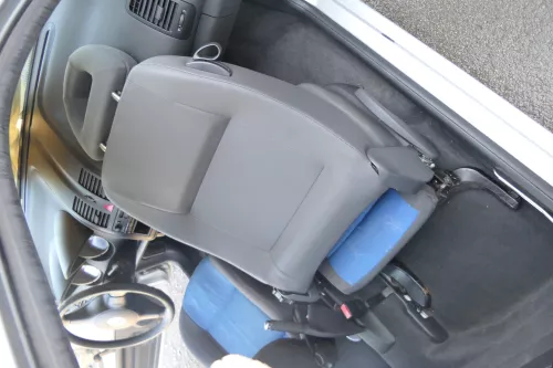 Arosa Lupo Sitz vorne rechts Beifahrersitz Höhenverstellung schwarz College blau (168838)