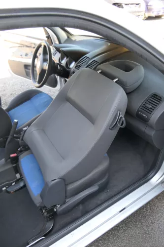 Arosa Lupo Sitz vorne rechts Beifahrersitz Höhenverstellung schwarz College blau (168838)