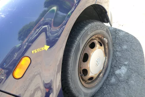 VW Polo 6N 6N1 Kotflügel vorne rechts blau LB5N indigoblau (168856)