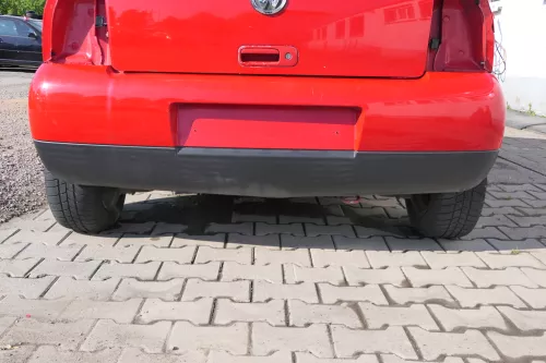 VW Lupo Stoßstange hinten Heckstoßstange Stoßfänger rot LP3G