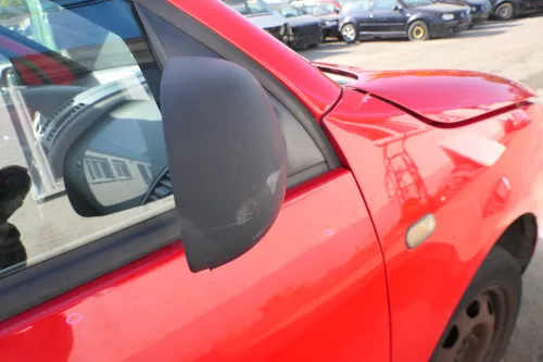 VW Lupo Arosa manueller Spiegel Außenspiegel rechts manuell schwarz matt t (168879)