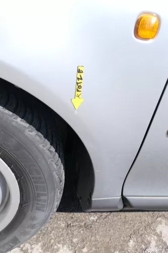 Audi A3 8L Kotflügel vorne links grau silber LY7M (168889)