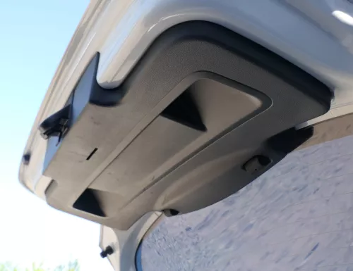 Ibiza 6J Abdeckung Verkleidung Kofferraum hinten Heckklappe Deckel karbonschwarz