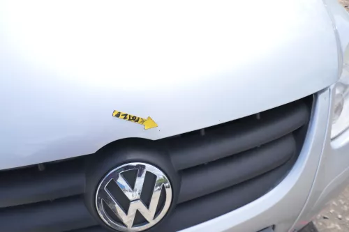 VW Fox 5Z Motorhaube Klappe vorn vorne silber LA7W Haube (168977)