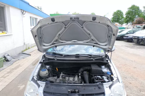 VW Fox 5Z Motorhaube Klappe vorn vorne silber LA7W Haube (168977)