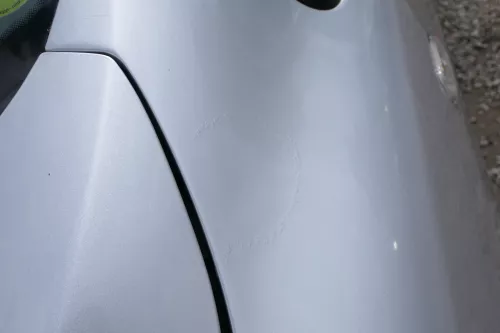 VW Fox Kotflügel vorne links silber LA7W (168981)