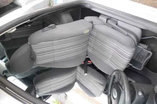 VW Fox Sitz Fahrersitz vorne links OHNEAirbag höhenverstellbar  v (168986)