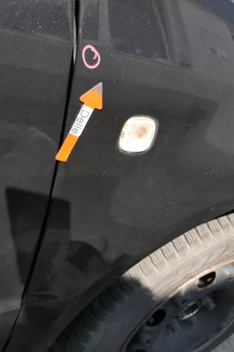 Skoda Fabia 6Y Kotflügel vorne rechts schwarz LF9R auch Kombi (169092)