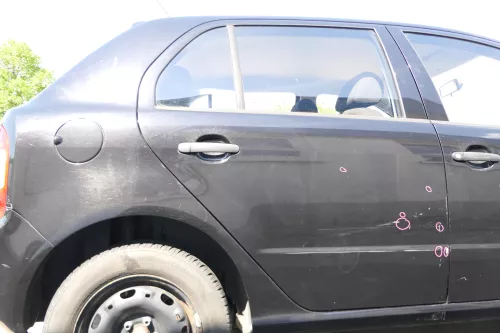 Skoda Fabia 6Y Limousine Schrägheck Tür hinten rechts schwarz LF9R