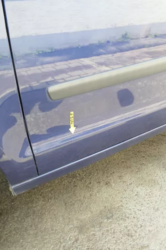 VW Polo 9N 9N3 Tür vorne links Fahrertür 2/3-Türer blau LB5N ohneAnbautei (169115)