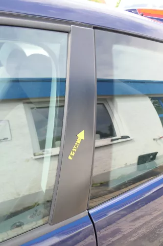 VW Polo 9N 9N3 Tür vorne links Fahrertür 2/3-Türer blau LB5N ohneAnbautei (169115)