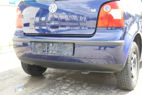 VW Polo 9N 9N3 Stoßstange Heckstoßstange hinten blau LB5N (169117)