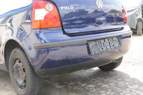 VW Polo 9N 9N3 Stoßstange Heckstoßstange hinten blau LB5N (169117)