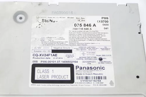 VW Golf 7 Navi Navirechner Steuereinheit 5G0035846A Bedienteil Rechner - MÄNGEL (169185)