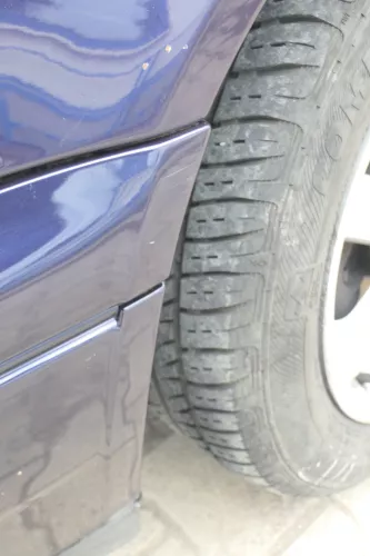 VW Golf 3 auch Cabrio Stoßstange vorne Stoßfänger vorn blau LC5L lackiert (169368)