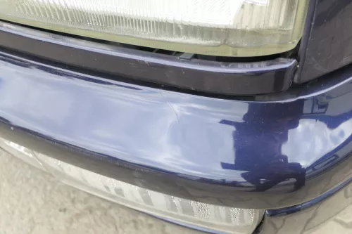 VW Golf 3 auch Cabrio Stoßstange vorne Stoßfänger vorn blau LC5L lackiert (169368)