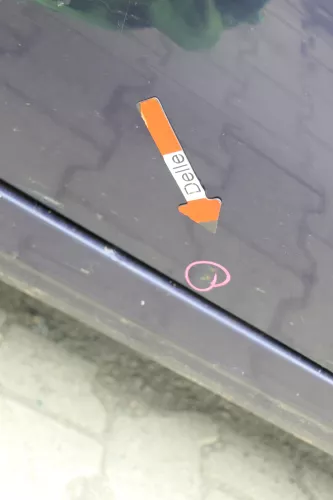 VW Golf 3 Tür vorne links Fahrertür 2/3-Türer blau LC5L (169369)