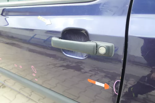 VW Golf 3 Tür vorne links Fahrertür 2/3-Türer blau LC5L (169369)