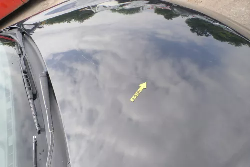 VW Lupo Motorhaube Klappe Frontklappe Haube vorne schwarz L041 uni (169449)