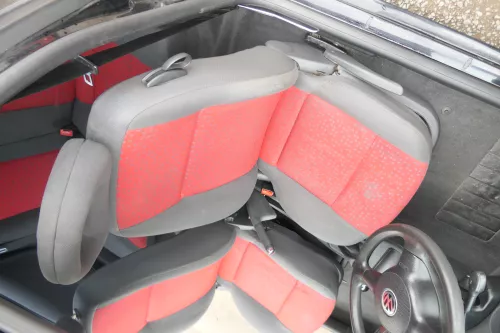 Seat Arosa VW Lupo Sitz vorn links Fahrersitz Höhenverstellung höhenverste rot (169460)