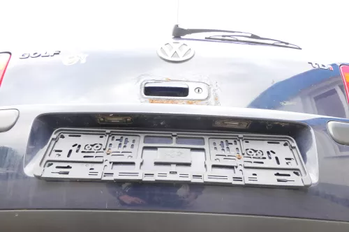 VW Golf 4 Limousine Stoßstange hinten Heckstoßstange Stoßfänger blau LA5G (169474)