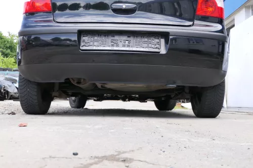 VW Polo 9N 9N3 Stoßstange Heckstoßstange hinten schwarz L041 (169690)