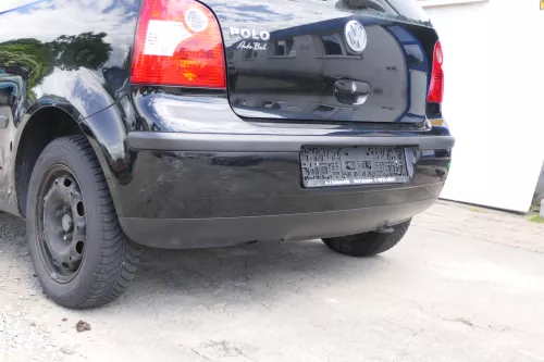 VW Polo 9N 9N3 Stoßstange Heckstoßstange hinten schwarz L041 (169690)