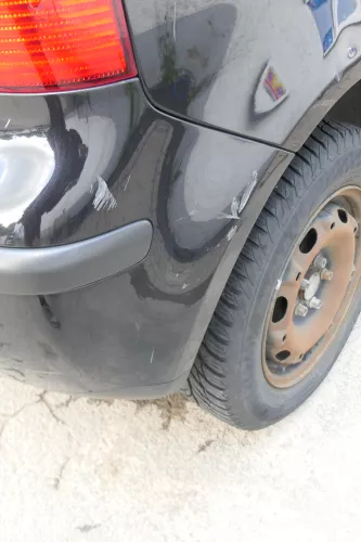 VW Polo 9N 9N3 Stoßstange Heckstoßstange hinten schwarz LC9Z - black magic met (169704)