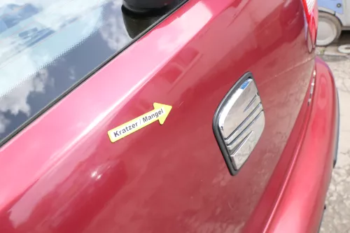 Seat Leon 1M Heckklappe Klappe hinten Kofferraumklappe rot LS3N Spoiler (169762)