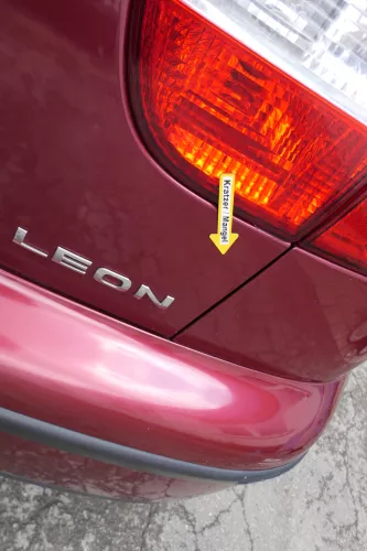 Seat Leon 1M Heckklappe Klappe hinten Kofferraumklappe rot LS3N Spoiler (169762)