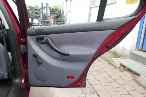 Leon 1M Toledo Türverkleidung Verkleidung Tür hinten rechts grau schwarz Griff