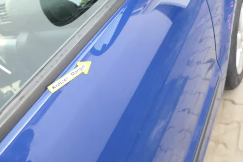 VW Fox 5Z Tür vorne rechts Beifahrertür blau LL5M (169903)