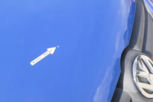 VW Fox 5Z Motorhaube Klappe vorn vorne blau LL5M Haube (169906)