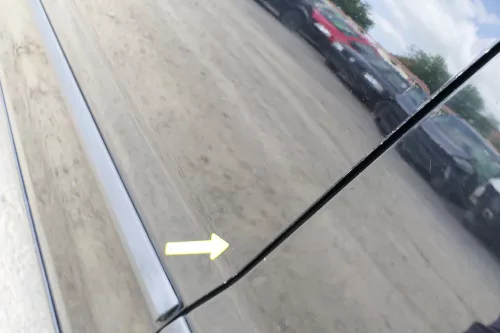 VW Fox 5Z Tür vorne links Fahrertür schwarz L041 (169928)