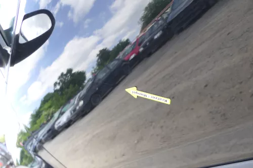 VW Fox 5Z Tür vorne links Fahrertür schwarz L041 (169928)