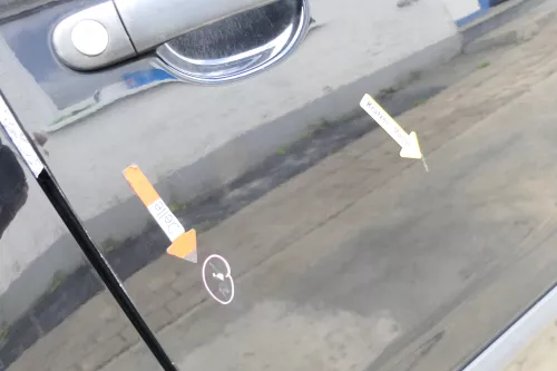 VW Fox 5Z Tür vorne rechts Beifahrertür schwarz L041 (169929)