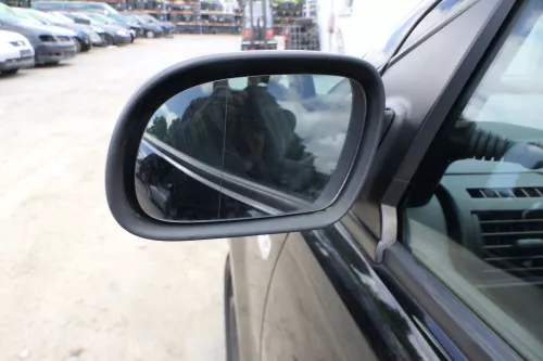 VW Fox 5Z manueller Spiegel Außenspiegel + Glas links schwarz L041 (169931)