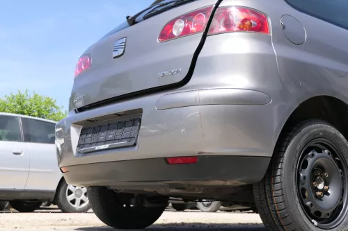 Seat Ibiza 6L Stoßstange Heckstoßstange hinten grau LS7U (169962)