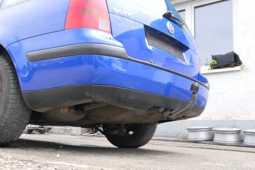 VW Golf 4 Kombi Avant Stoßstange hinten Heckstoßstange Stoßfänger LW5Z blau (170106)