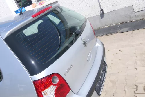 VW Polo 9N Fun Heckklappe Kofferraumklappe Klappe hinten silber LA7W metall (170120)