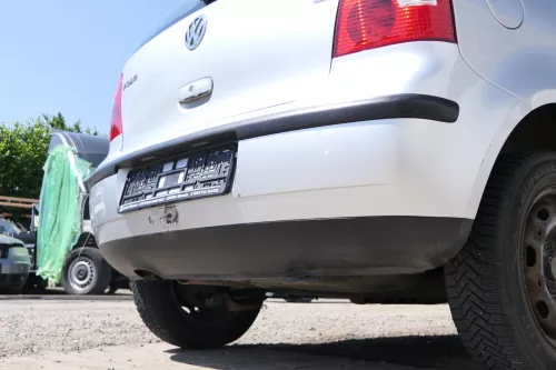 VW Polo 9N 9N3 Stoßstange Heckstoßstange hinten silber grau LA7W (170121)