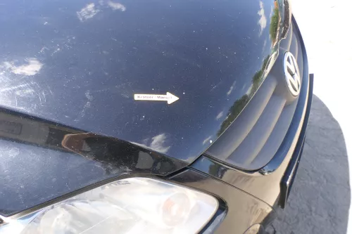 VW Fox 5Z Motorhaube Klappe vorn vorne schwarz L041 Haube (170162)