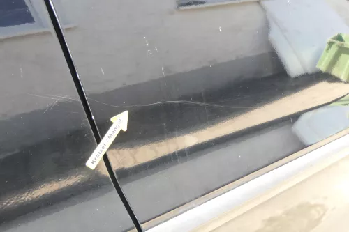 VW Fox 5Z Tür vorne rechts Beifahrertür schwarz L041 (170164)