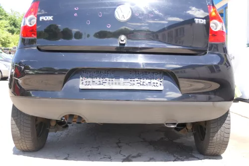 VW Fox 5Z Heckklappe Kofferraumklappe Klappe hinten + Scheibe schwarz L041 (170167)