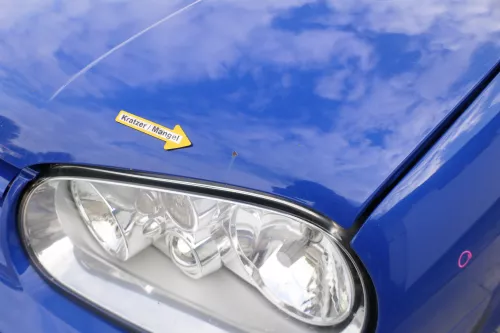 VW Golf 4 Motorhaube Haube Klappe vorne blau LW5Z (170176)